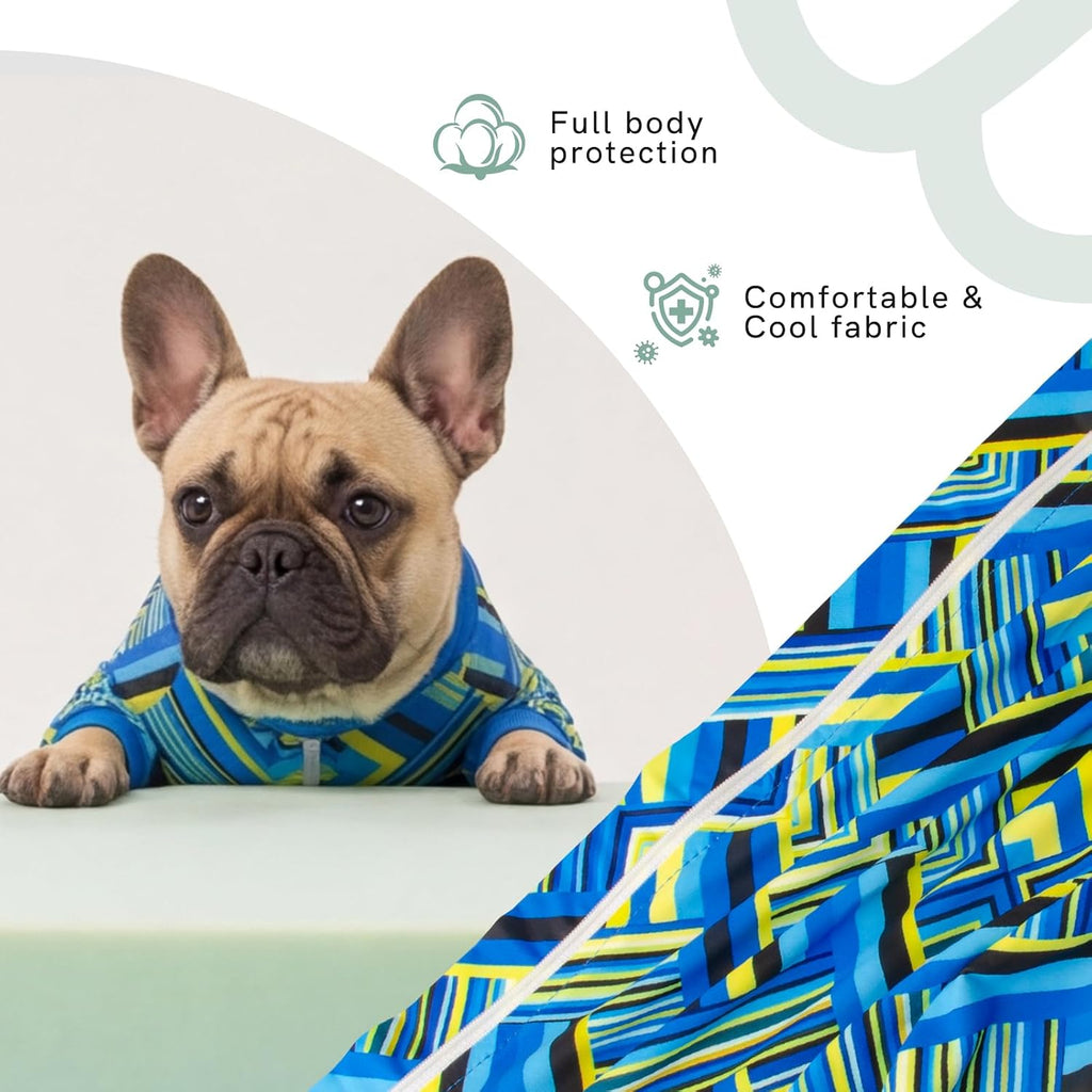 Dog Anxiety Relief Pajamas, Dog Sun Protection UV Shirt for Medium Small Large Dogs, Breathable UPF 50+ Pet Clothes for Outdoor, Travel, Beach Gear