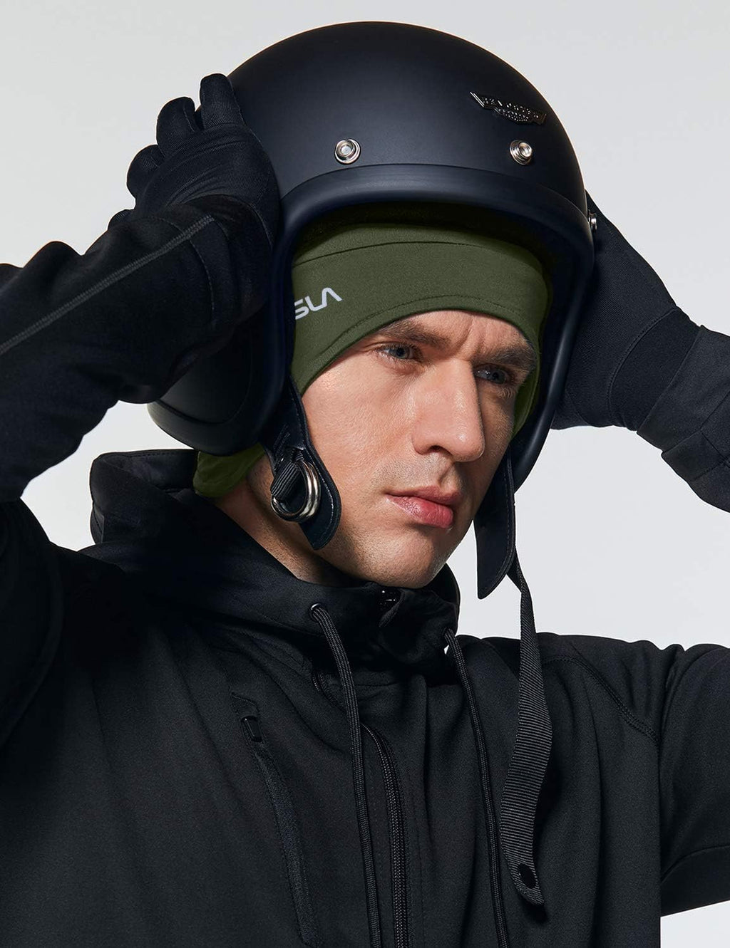 TSLA Men and Women Thermal Fleece Skull Cap, Winter Ski Cycling Under Helmet Liner, Running Beanie Hat