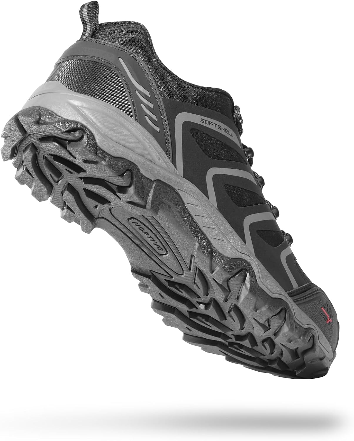 NORTIV 8 Men's Low Top Waterproof Hiking Shoes | Rubber Toe Cap, Slip-Resistant Outsole and Cushioned Comfort Provide Support for Hiking, Trekking and Outdoor Adventures
