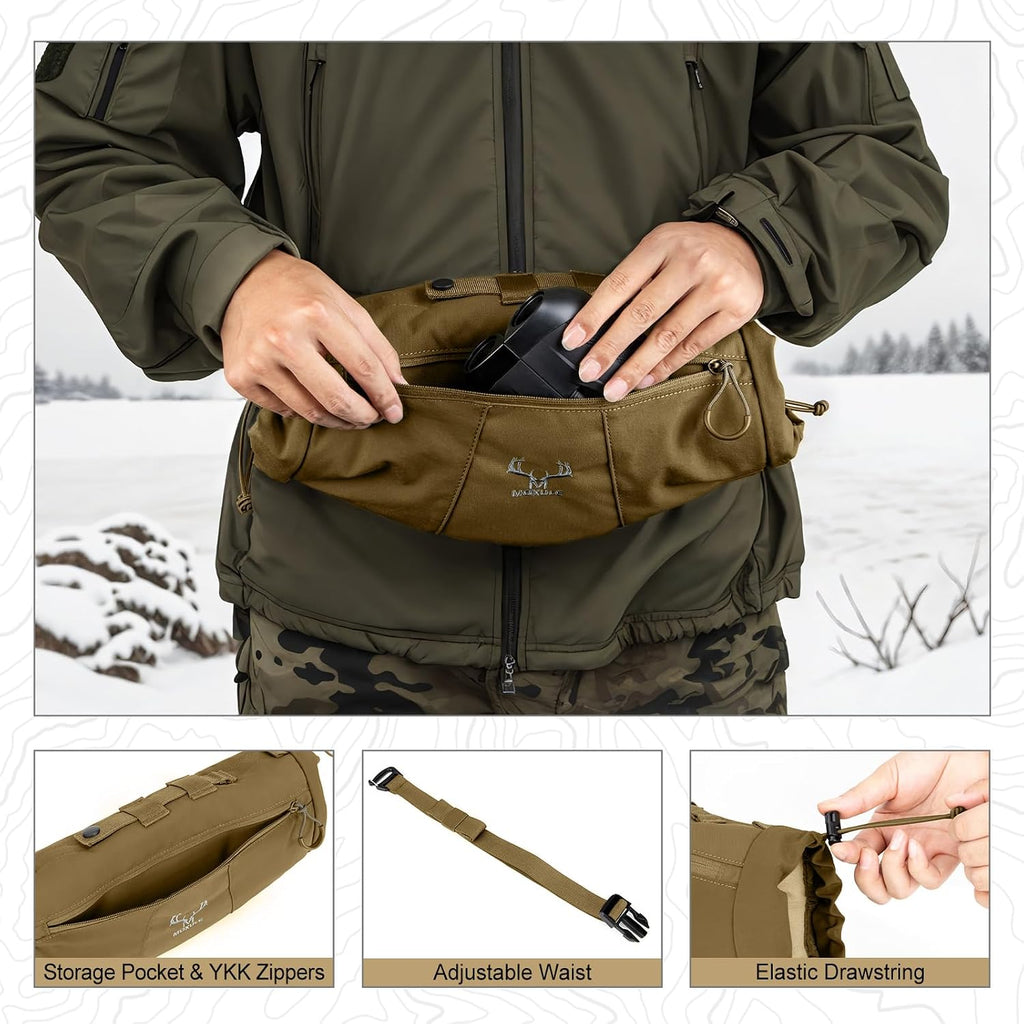 MOXULE Hunting Hand Warmer Muff: Insulated Fleece for Cold Weather