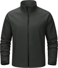 TACVASEN Men's Lightweight Softshell Waterproof Fleece Windbreaker Jacket
