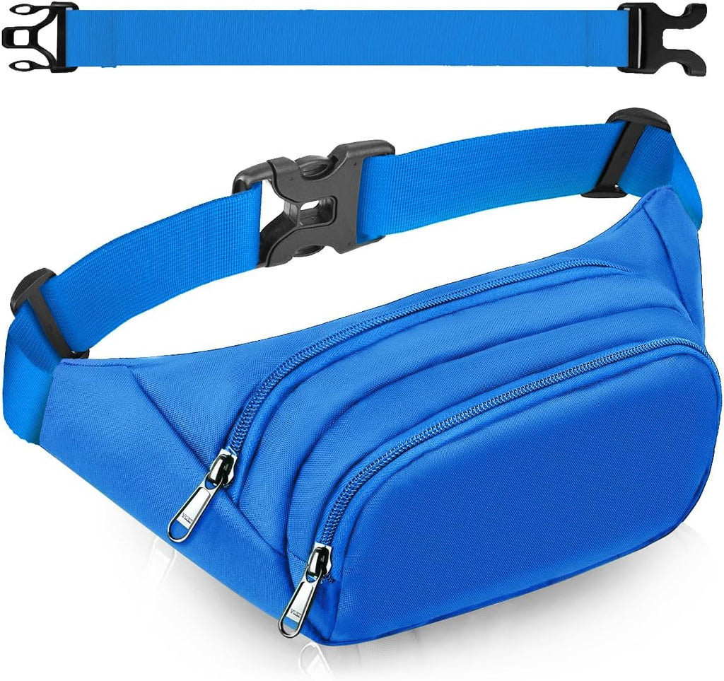 Large Fanny Pack for Women Men - Syican Waist bag with 3-Zipper Pockets