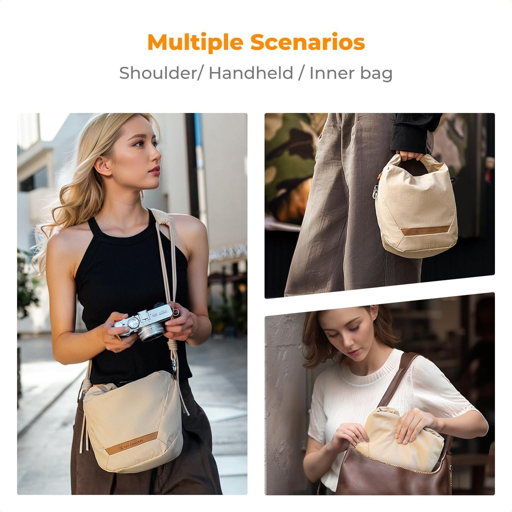 K&F CONCEPT Camera Sling Bag Small Compact Case
