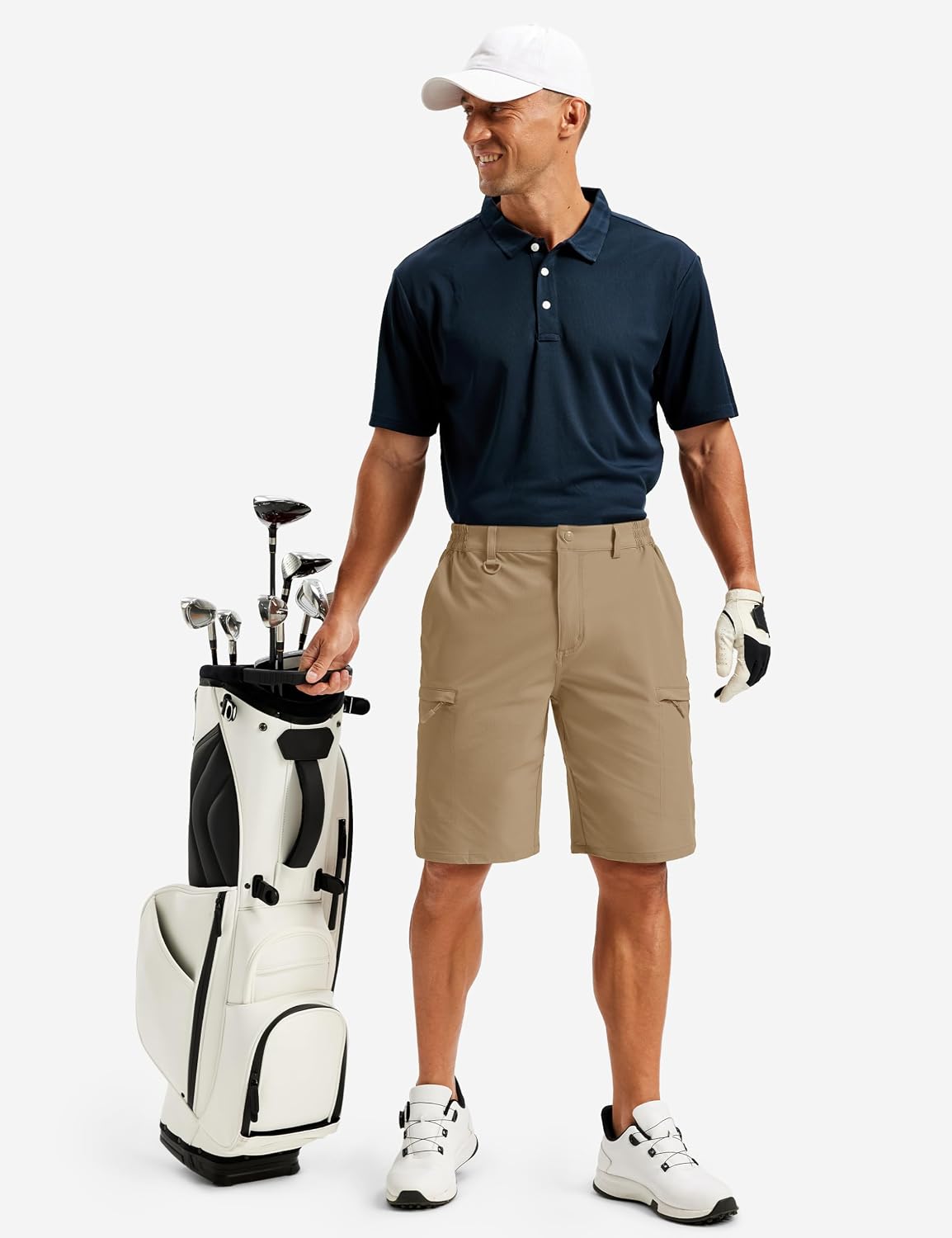 TACVASEN Men's Hiking Cargo Shorts 10 inch Quick Dry Lightweight Waterproof