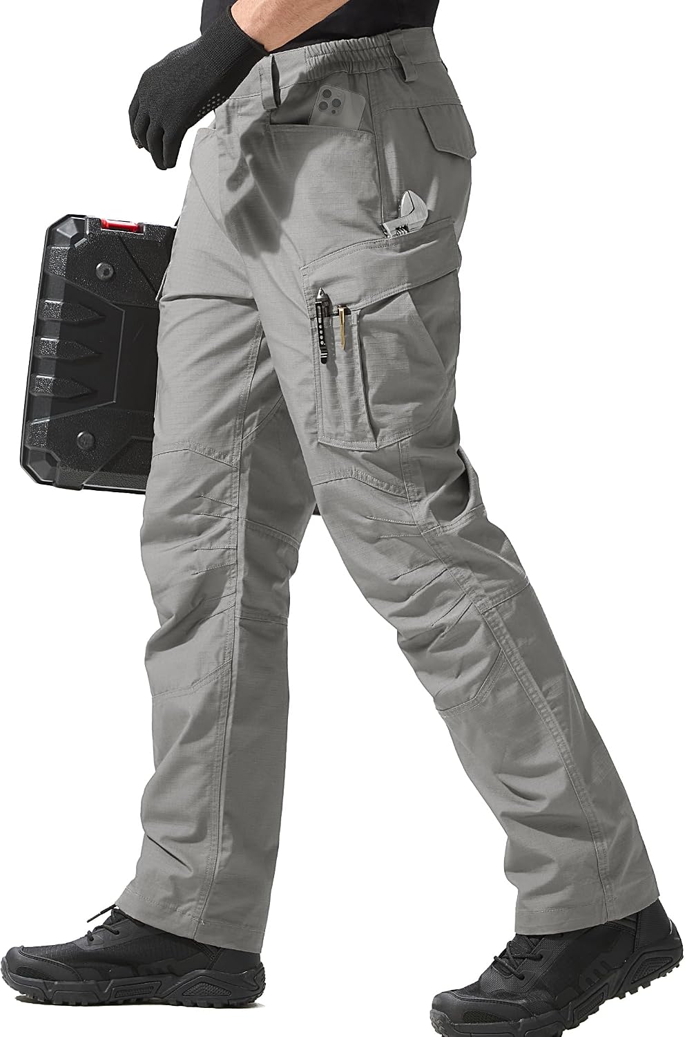 FREE SOLDIER Men's Tactical Pants Ripstop Work Cargo Hiking Pants