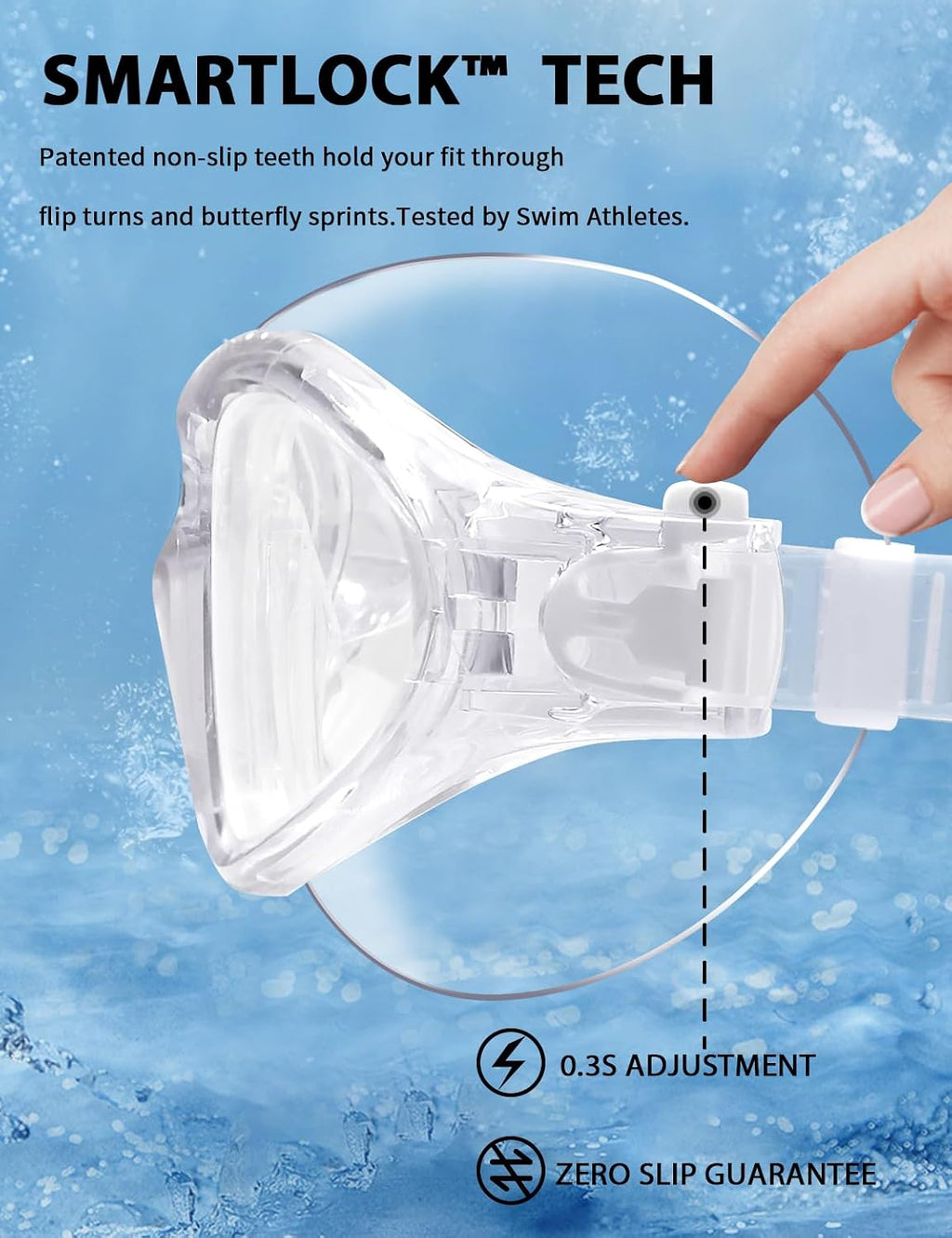 Adult Swim Goggles, Liquid Silicone Anti Fog Swimming Goggles for Men and Women with Anti-Fog/UV & 180° Clear View