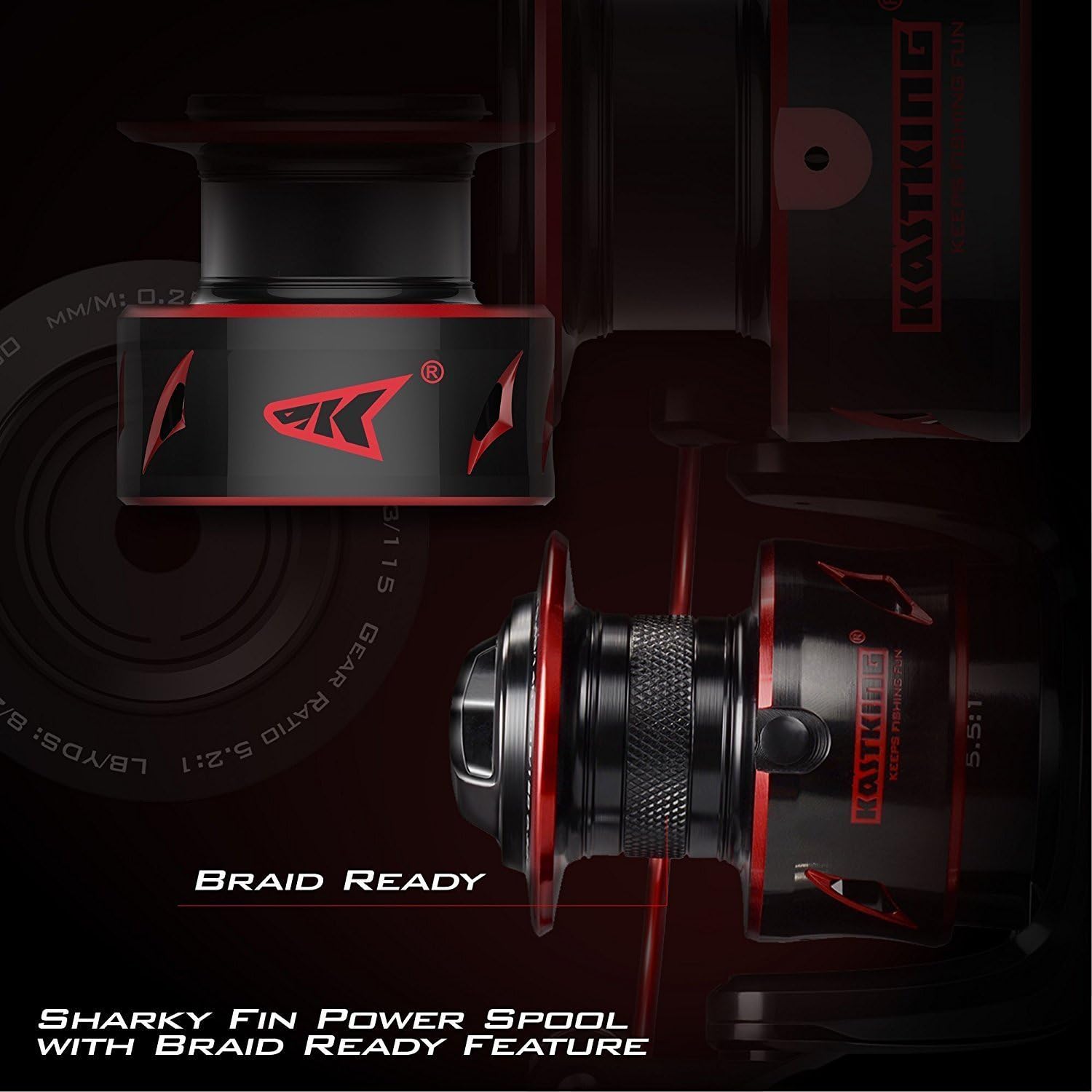 KastKing Sharky Baitfeeder III Spinning Reels with 5.5:1 Gear Ratio