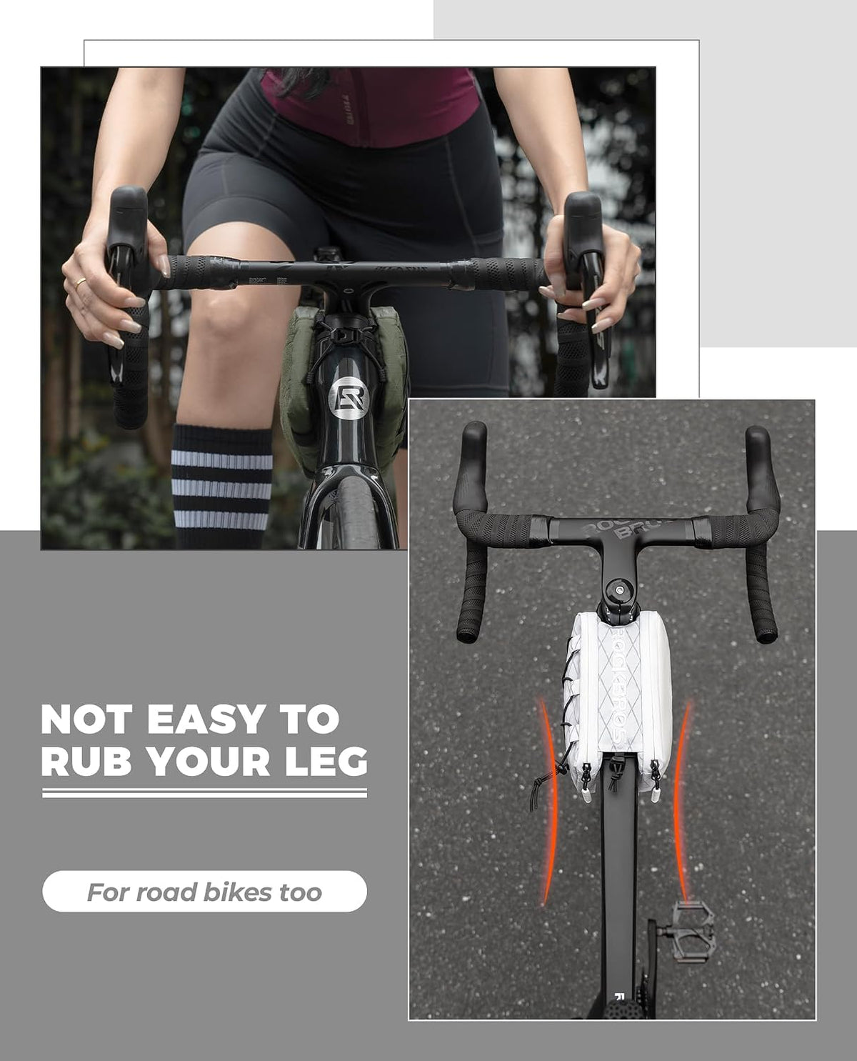 ROCKBROS Bike Bag 1L Dual-Purpose Top Tube Cycling Bag