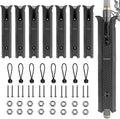 8 Pack Plastic Fishing Rod Holders Racks for Boat