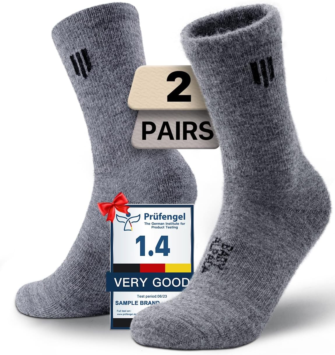 Juclise Baby Alpaca Wool Lightweight Micro Crew Socks for Men & Women