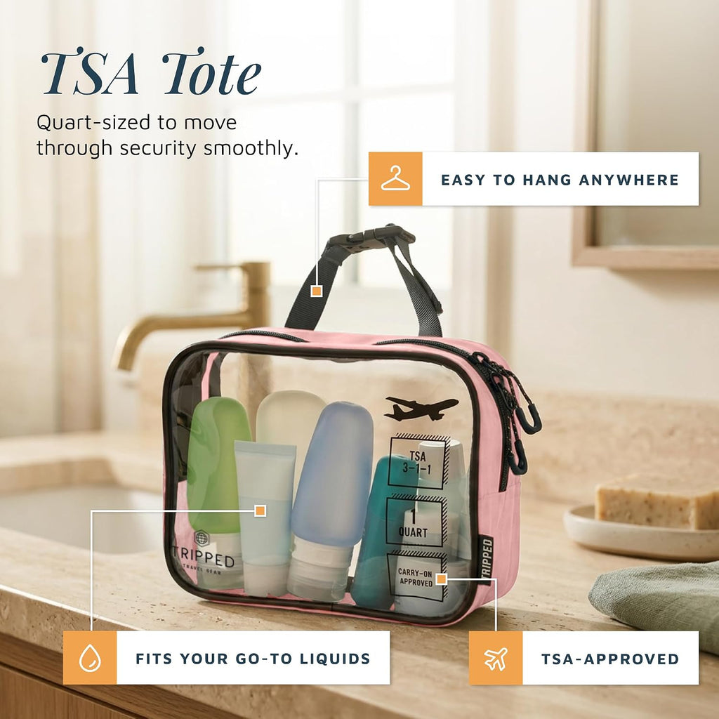 TRIPPED Travel Gear 3-Piece Travel Toiletry Bag Set