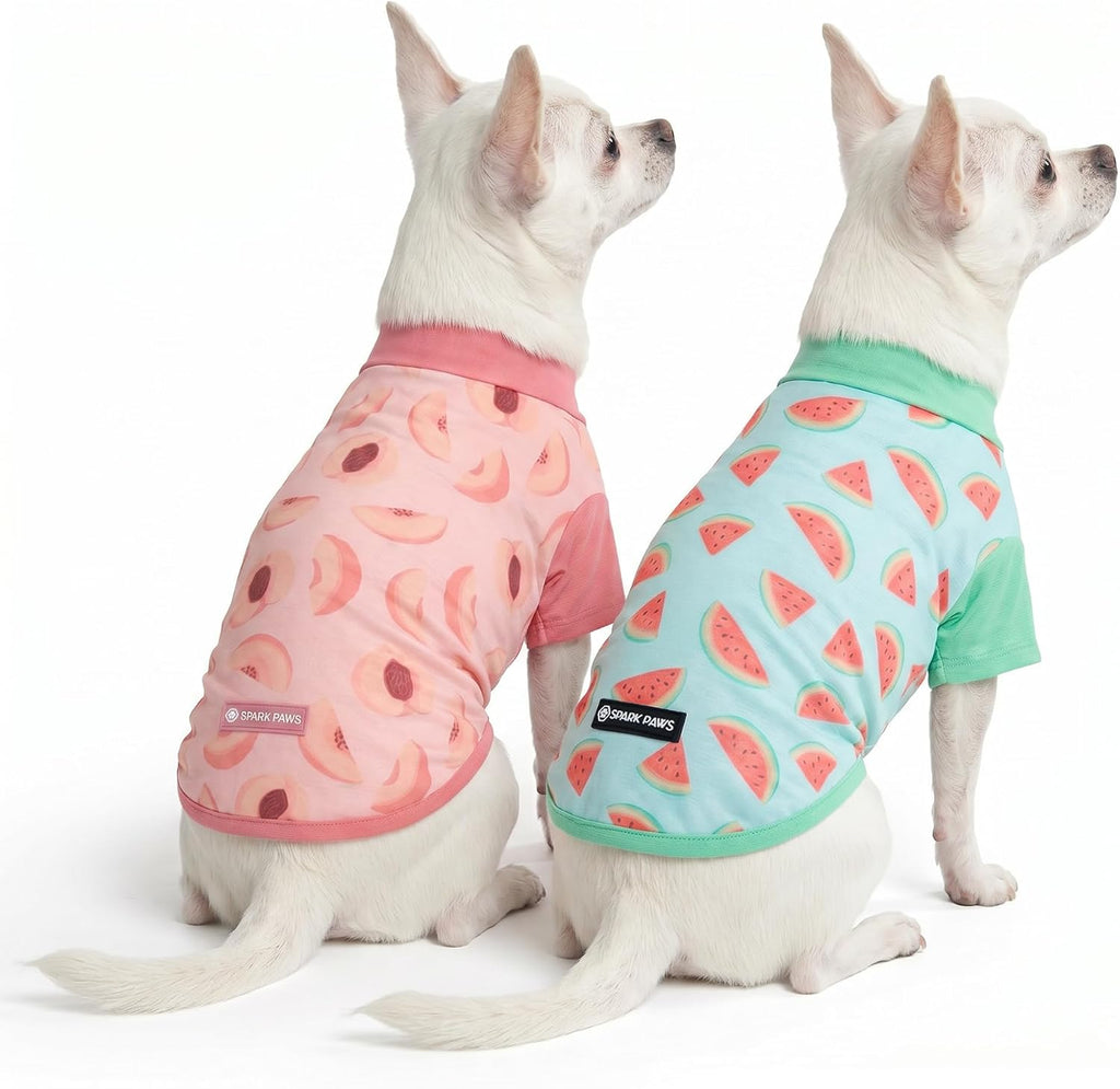 Spark Paws Sunblock Dog T-Shirt, SPF 30 UV Sun Protection, Summer Cooling