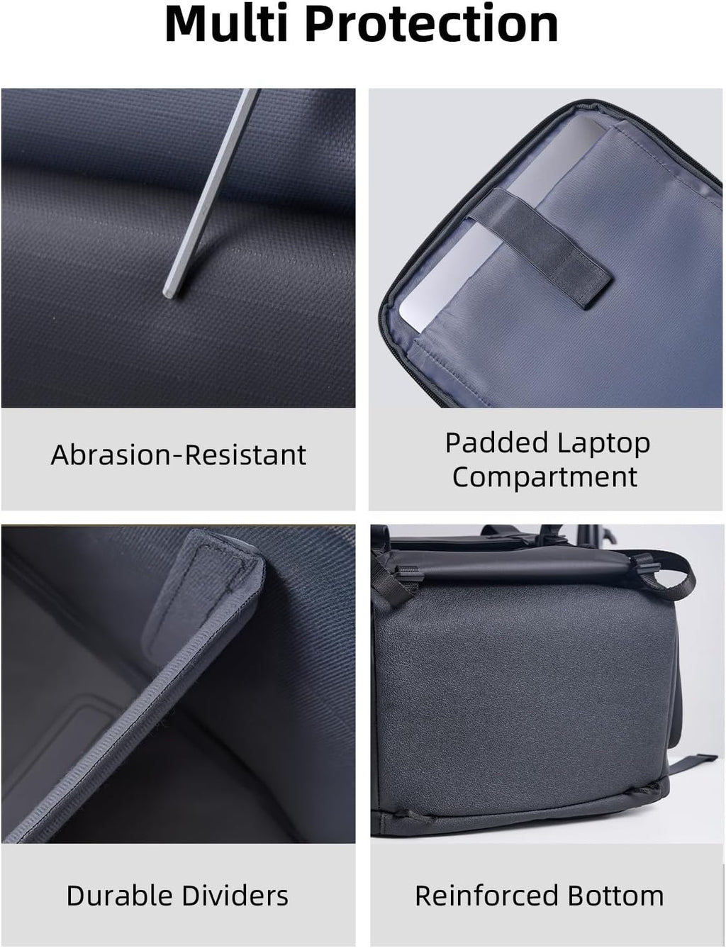 llano 25L Camera Backpack, Camera Bag for Sony Canon Nikon Drone, DSLR Mirrorless Bag for Photography, Expanable Rolltop Travel Backpack, 15,6" Laptop, Splash-WaterPoof, Tripod Holder, Black Gray