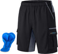 EZRUN Men's 3D Padded Mountain Bike Shorts Quick Dry Cycling Shorts