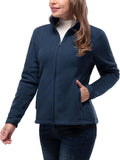 33,000ft Women's Polar Fleece Jacket Zip Up Lightweight Hiking Sweatshirt