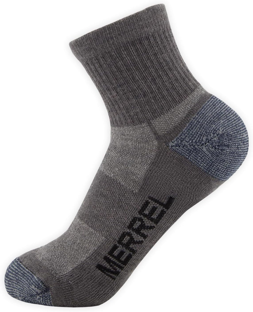 Merrell Unisex 3-pack Trekker Outdoor Ankle Socks, Mid-height Wool Blend Trail Socks Multi-pack