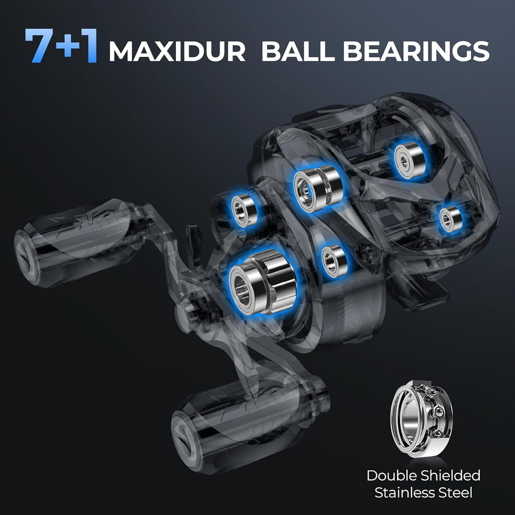 KastKing Spartacus II Plus Baitcasting Fishing Reels with 8.0:1 Gear Ratio