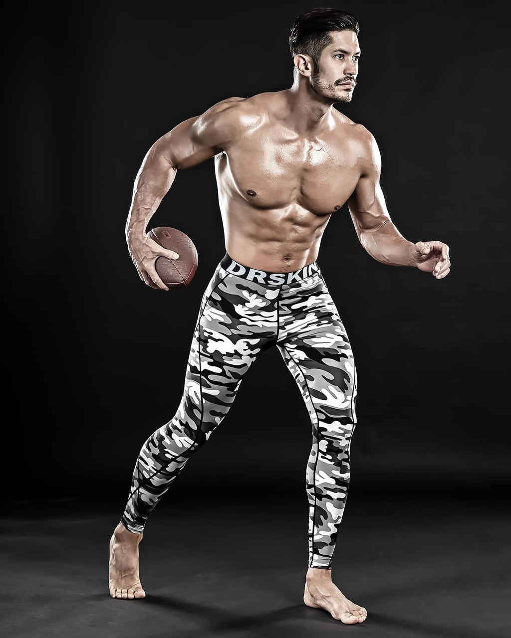 DRSKIN Men’s Compression Pants (5/4/3 Pack) Quick Dry Tights Leggings Sports Baselayer Running Gym Workout