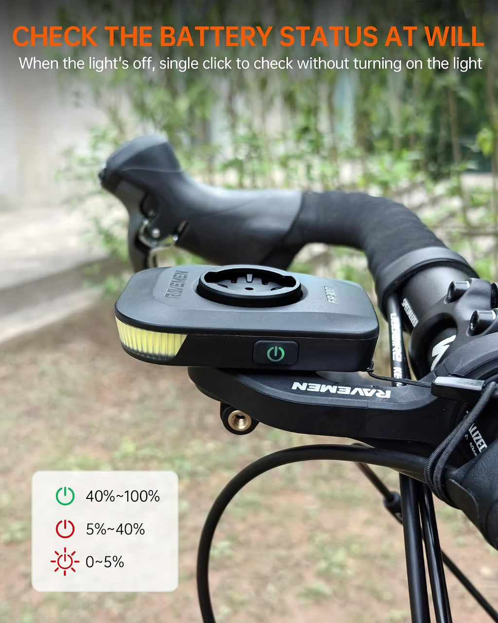 RAVEMEN FR300/ FR160 Compatible with Garmin Bike Computer