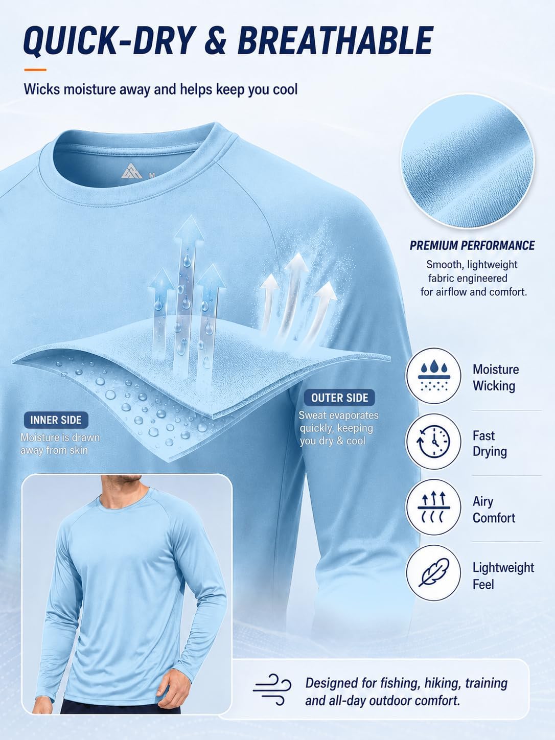 5 Pack Long Sleeve Shirts for Men