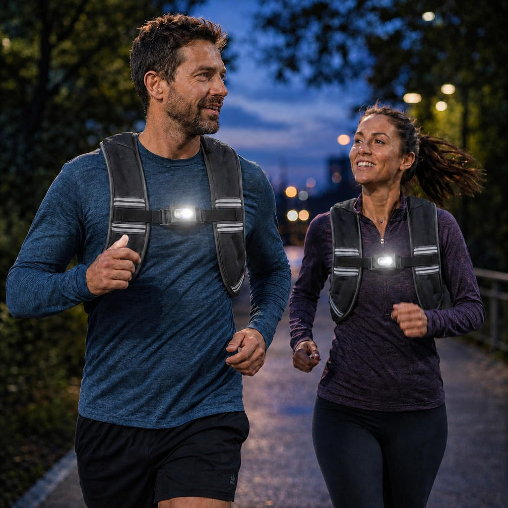 AVANTO TRI-O Clip-On Safety Light, Rechargeable USB-C 3-Beam XPG + COB + LED, Magnetic Mount, Ultra-Bright 500 Lumens for Running, Walking, Cycling & Outdoor Visibility