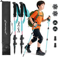 Clostnature Kids Trekking Poles for Hiking, 2 Pack Children Walking Sticks