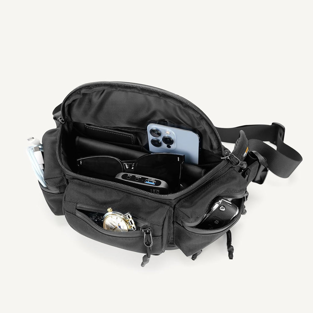 reeyee 6.5L Expandable Waist Pack for Men, Large Hip Pack for Cycling
