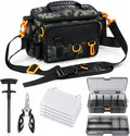 Fishing Tackle Storage Bag with Tackle Box&Tool,Gifts for Men(Green)