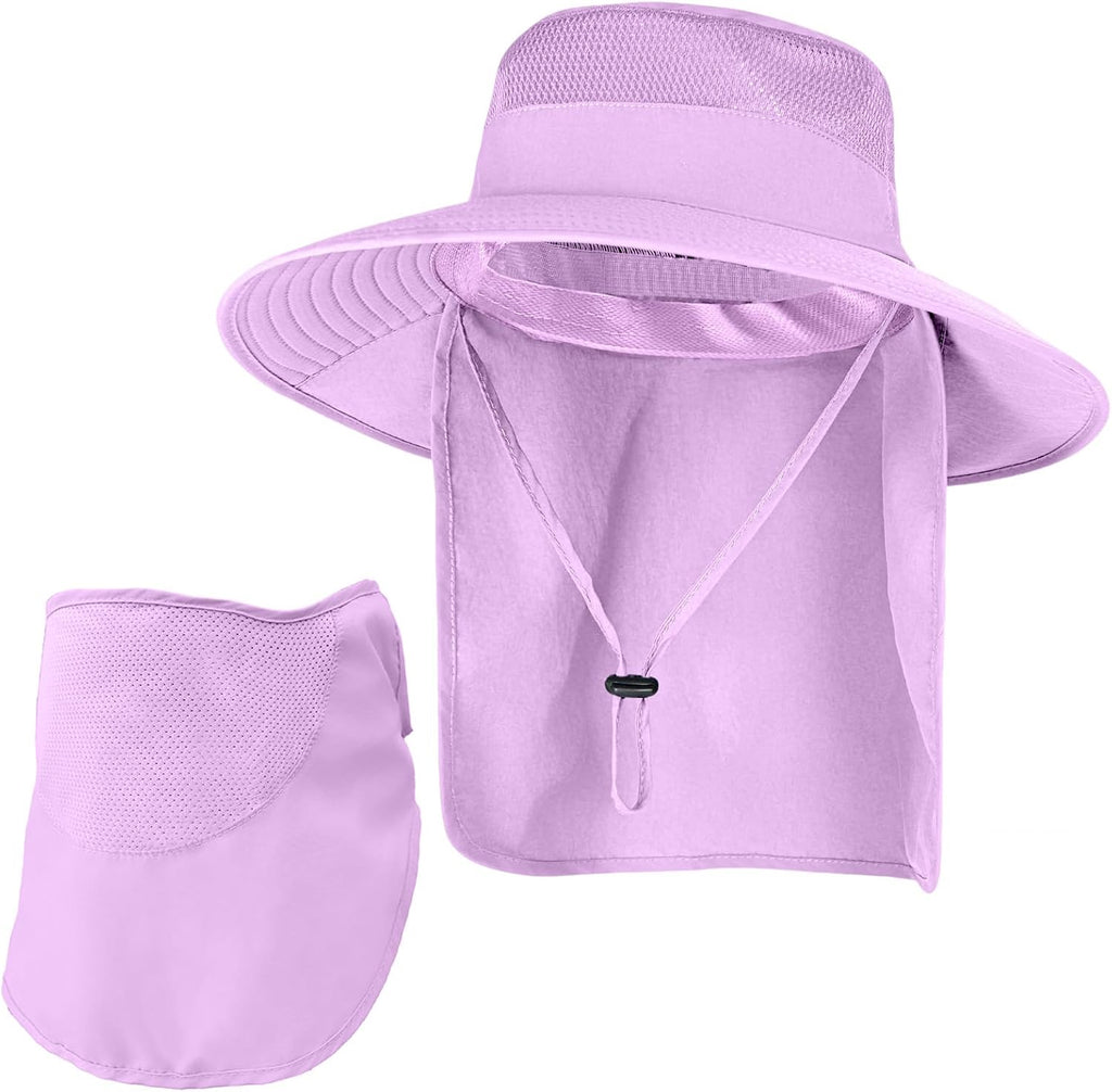 ZOORON Sun Hats for Men Women with Neck Flap Fishing UPF 50+ UV Protection