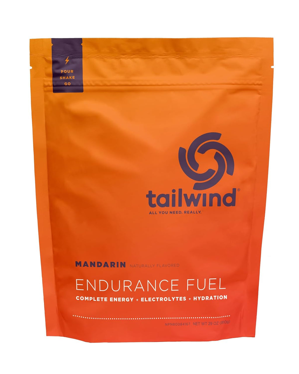 Tailwind Nutrition Endurance Fuel, Mandarin, 30-Serving Bag
