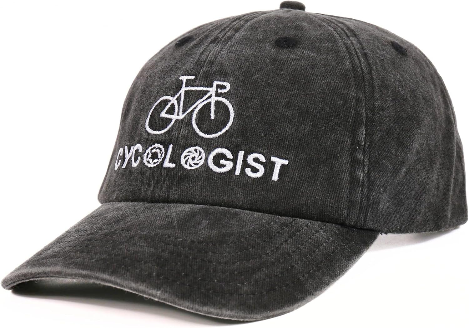 InnoBeta Cyclist Gifts for Men - Cycologist Bicycle Hat - Road Cycling Embroidered Baseball Cap Grey