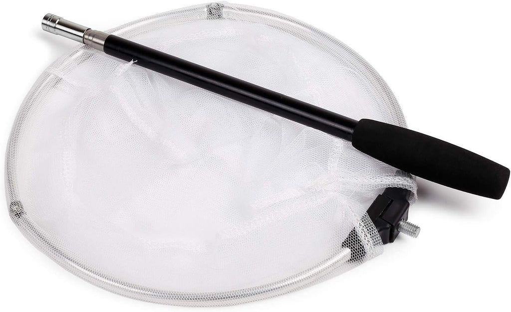 RESTCLOUD Insect and Butterfly Net with 12" Ring, 24" Net Depth, Handle Extends to 59 Inches