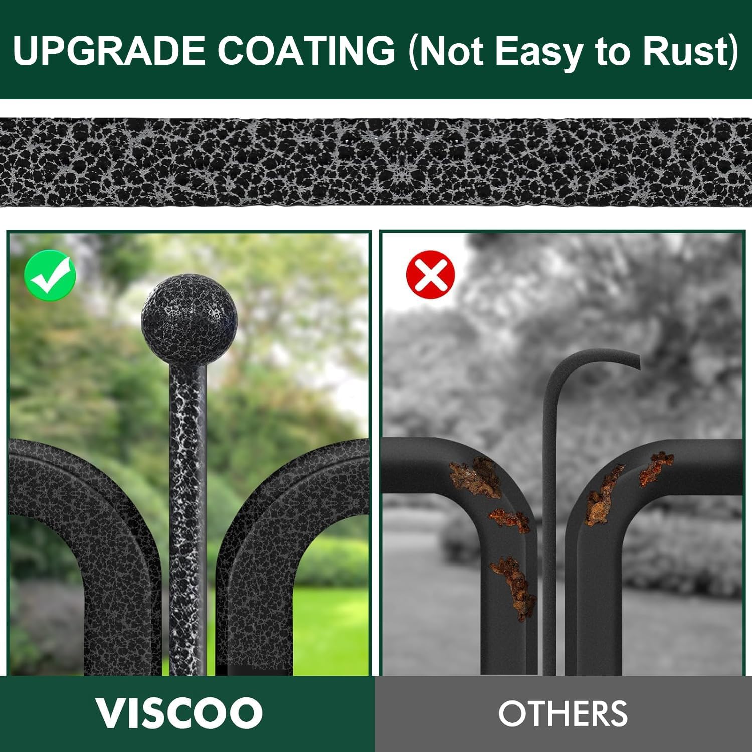 VISCOO Dog Playpen Outdoor, 16 Panels 40" High Metal Dog Fence with Gate