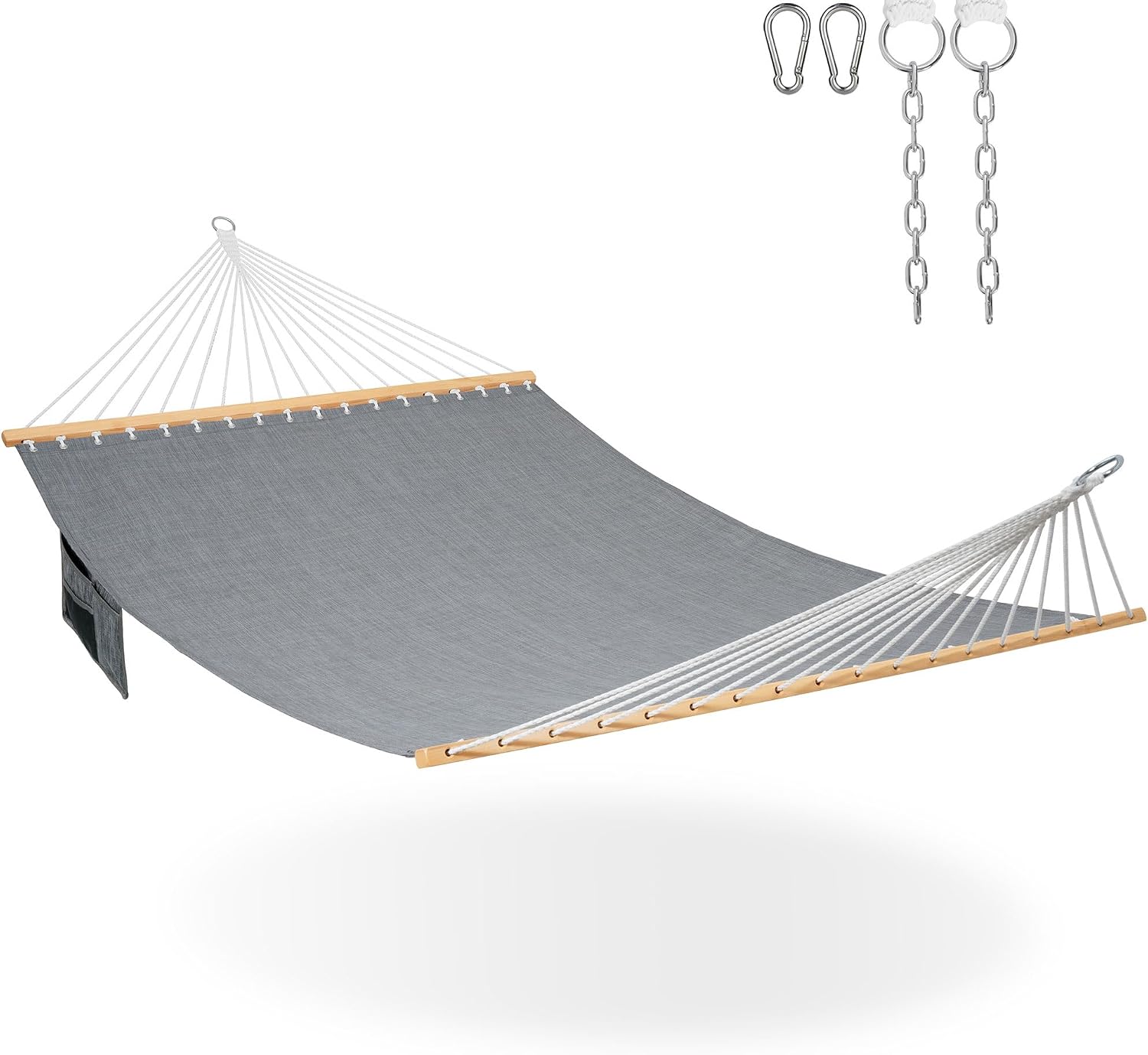 Lazy Daze Double Olefin Quick Dry Hammock with Spreader Bar for Outdoor