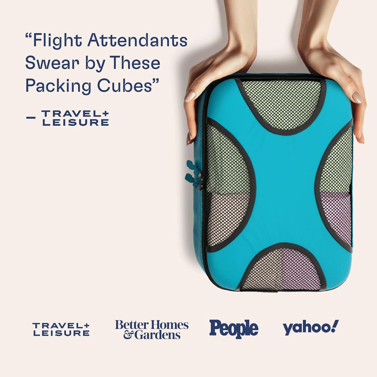 Shacke 5 Set Packing Cubes for Travel with Laundry Bag (Aqua Teal)