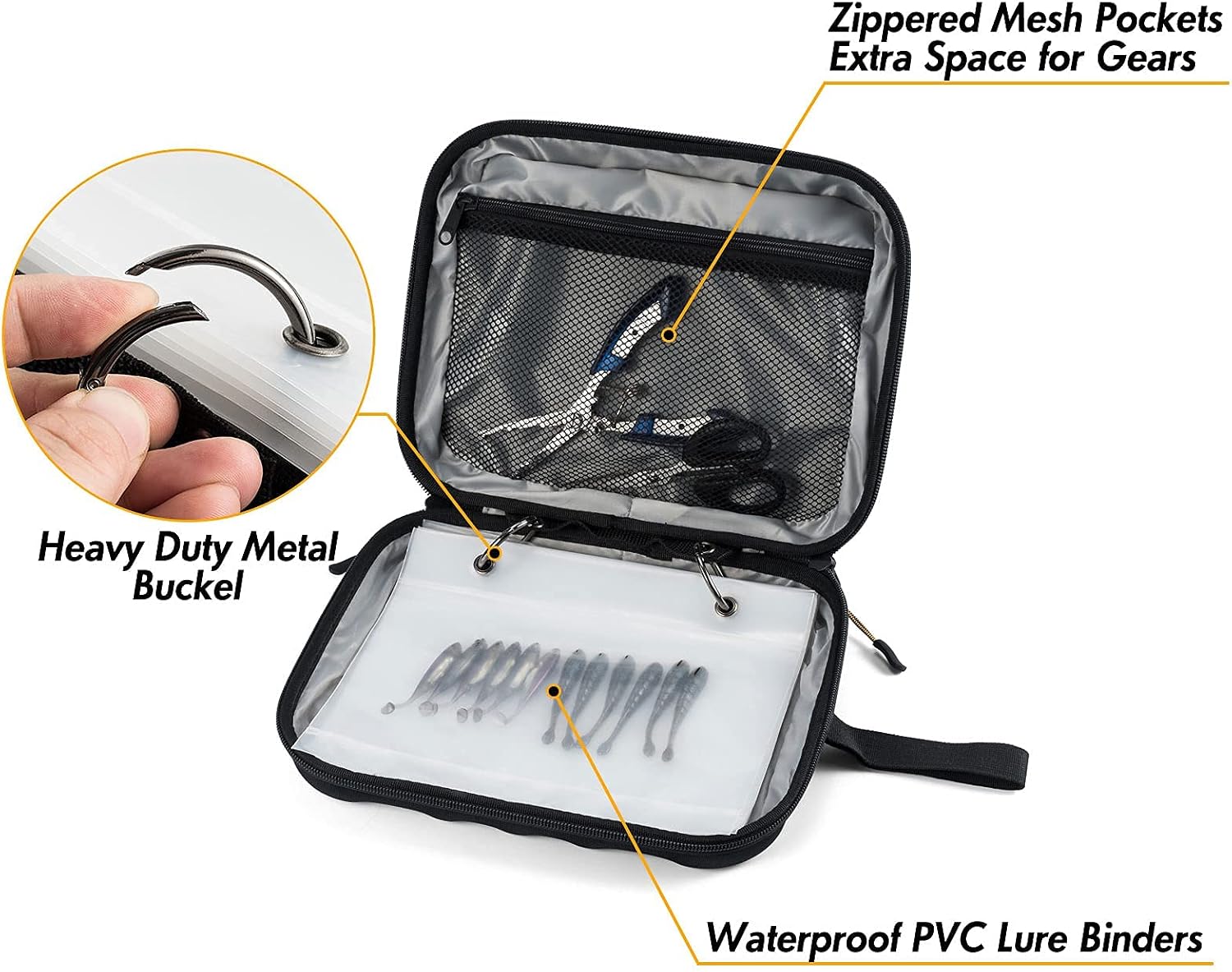 Dr.Fish Soft Bait Binder Bag Lure Wallet Storage Tackle Bag