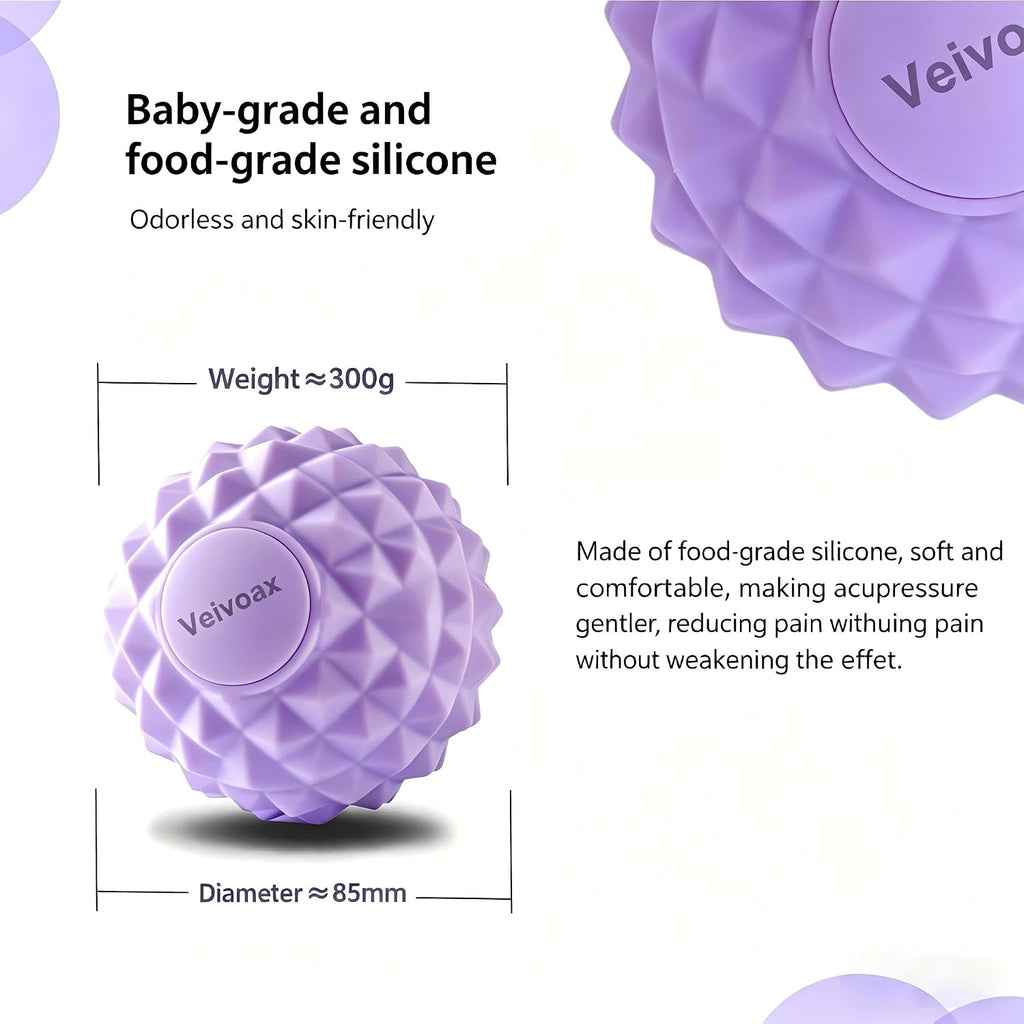 Massage Lacrosse Ball for Trigger Point Therapy Deep Tissue Massage Myofascial Release Fascia Ball for Muscle Recovery Back Neck Shoulders
