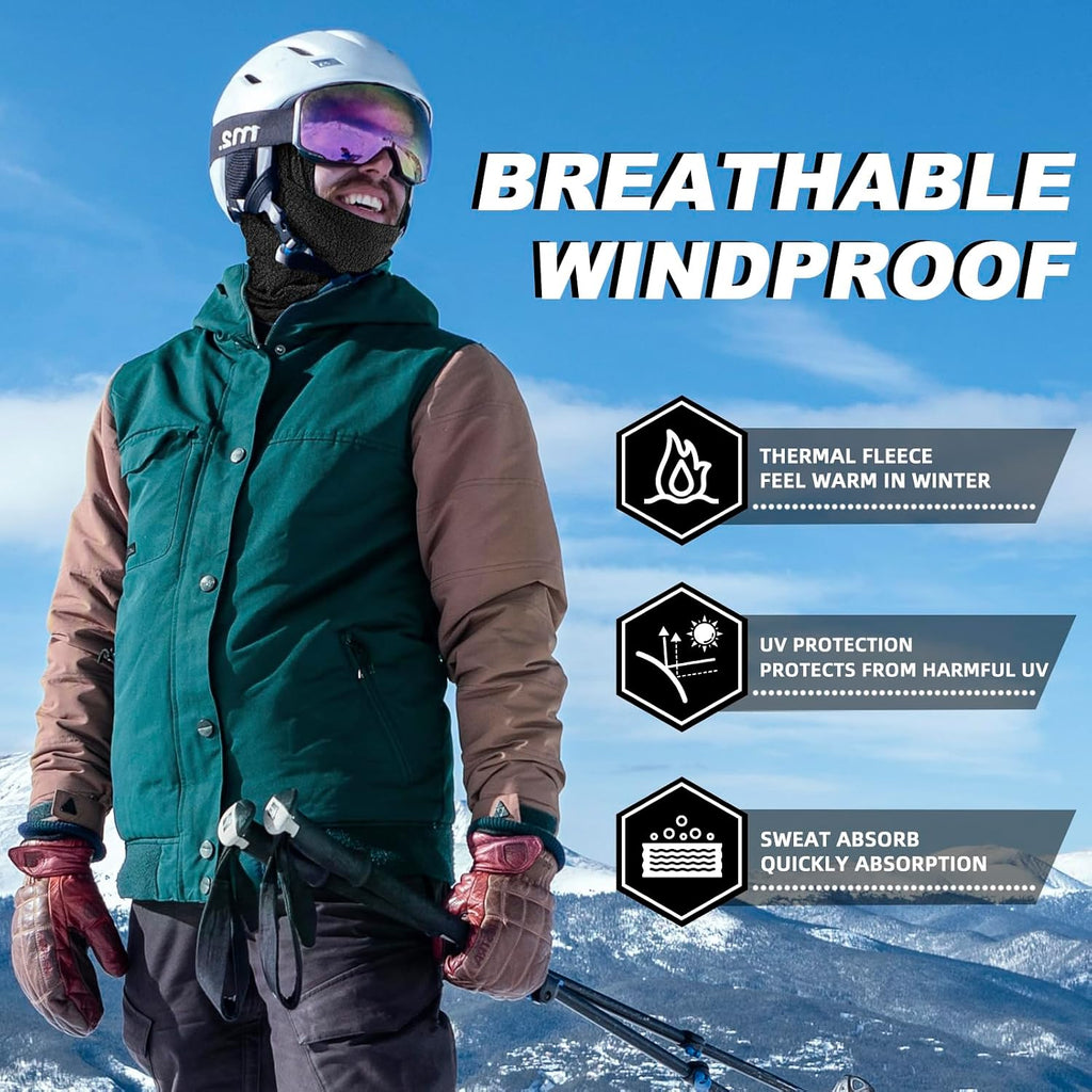 ROCKBROS Windproof Thermal Balaclava Ski Mask for Men and Women Cycling
