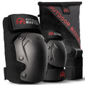 OutdoorMaster Skateboard Knee Pads Elbow Pads Wrist Guards for Adult Youth