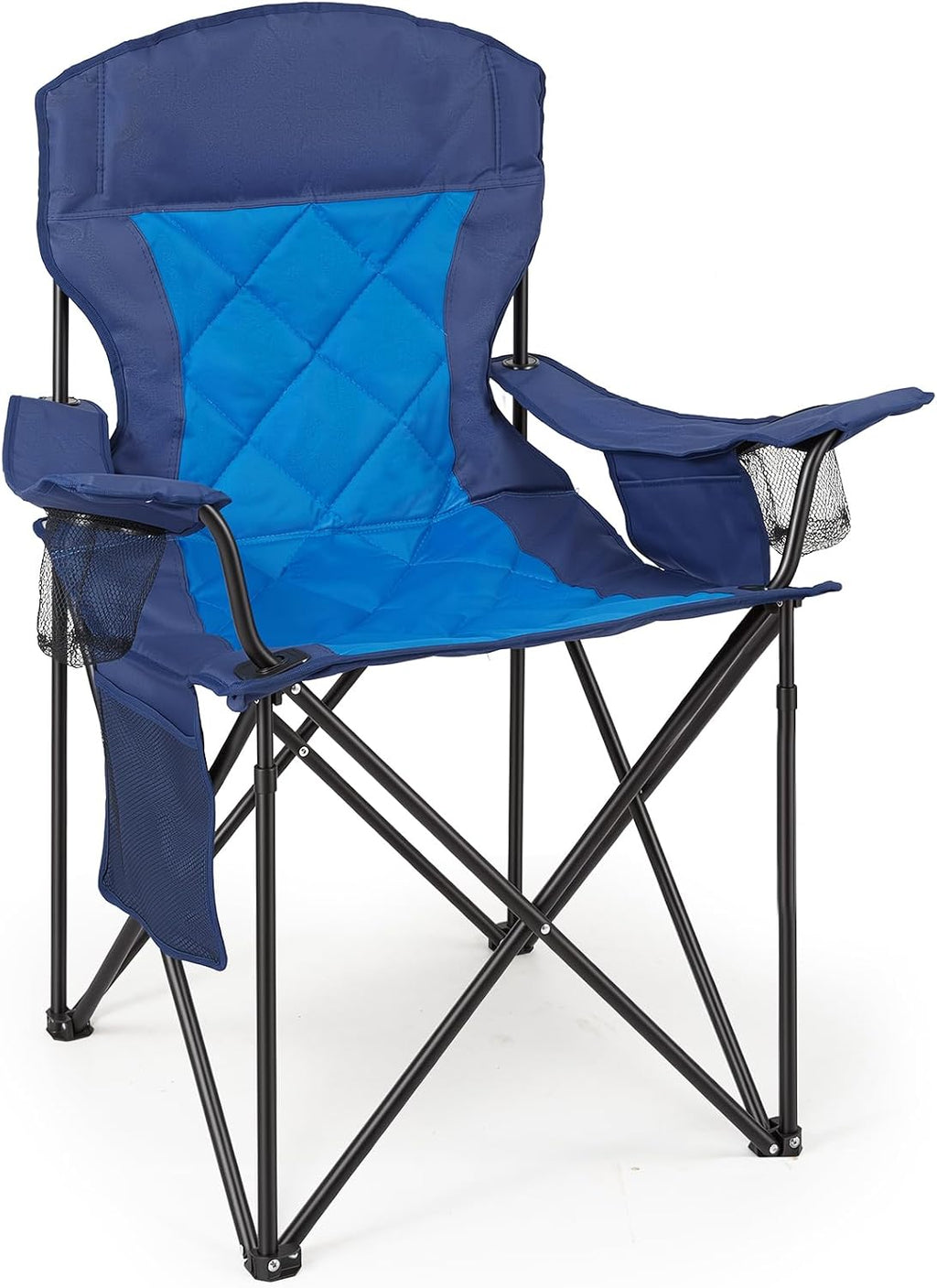 Heavy Duty Camping Chair for Adults, Padded Folding, 330LBS