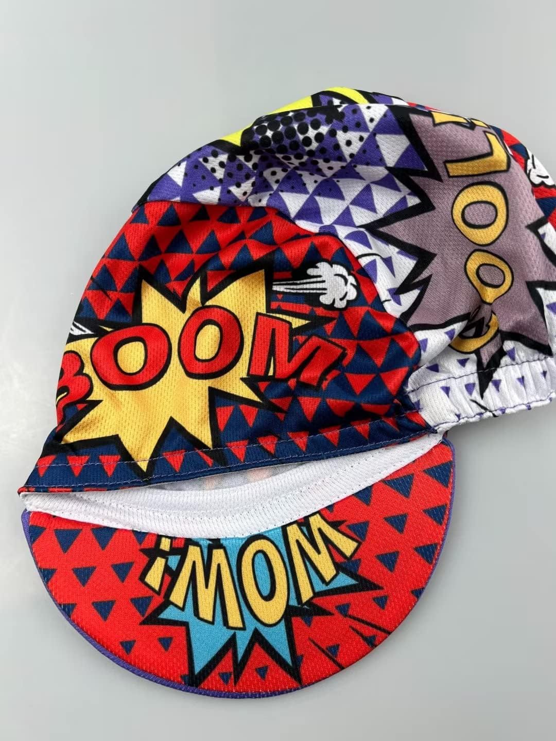 Funny Cycling Cap - Polyester Cartoon Cycling Hat-Under Helmet - Cycling Helmet Liner Breathable&Sweat Uptake