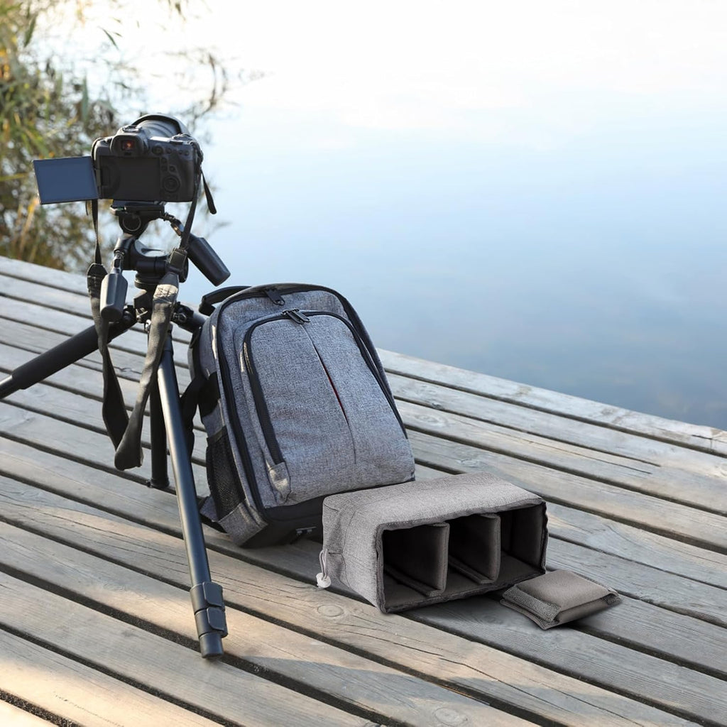 Koolertron Waterproof Shockproof Camera Bag Insert with Adjustable Dividers