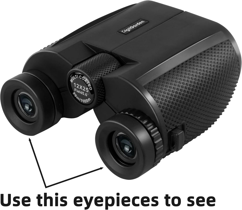 Binoculars for Adults and Kids, 12x25 Compact Binoculars for Bird Watching
