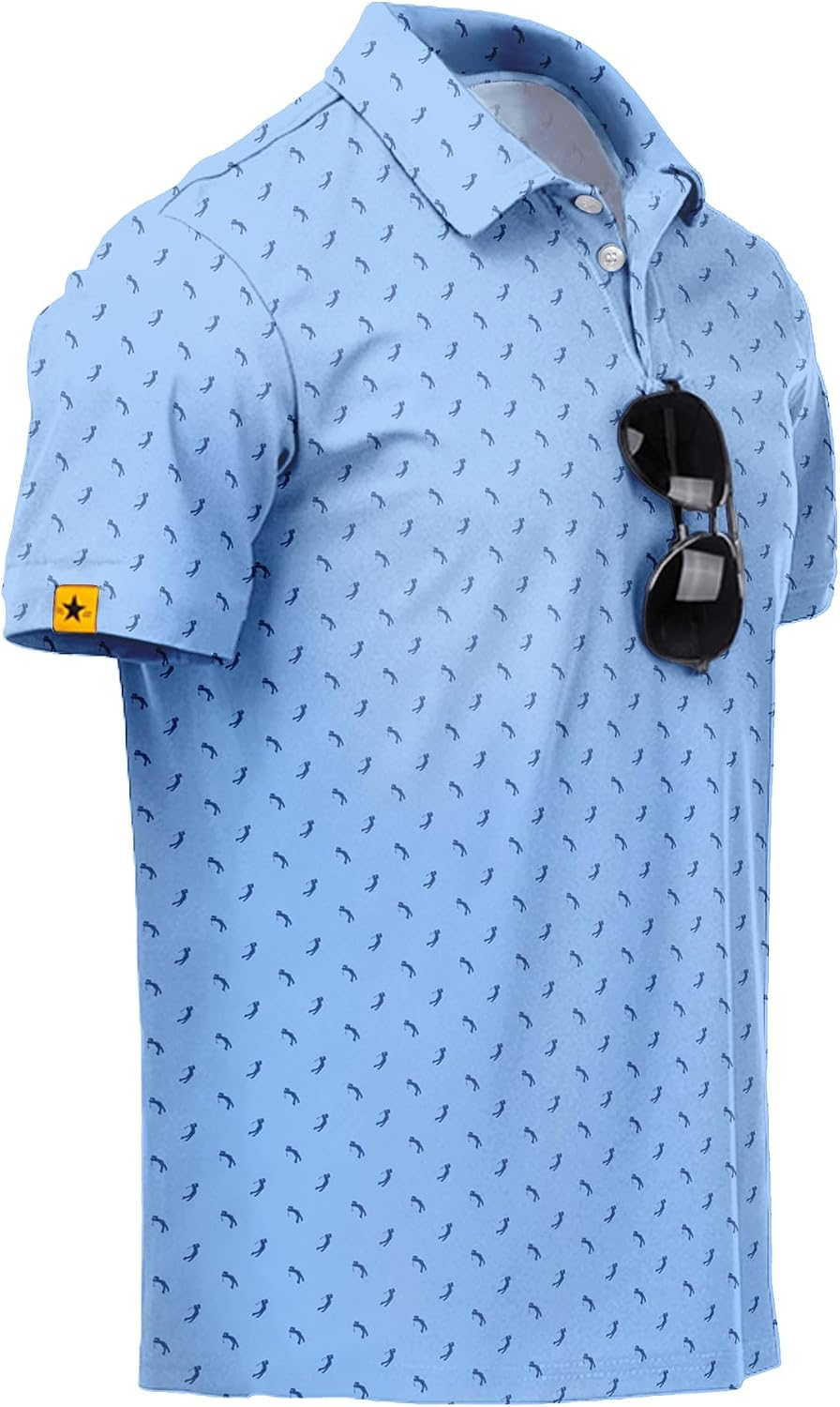 ZITY Mens Golf Polo Shirts Short Sleeve UPF 50+ Moisture Wicking Tshirt
