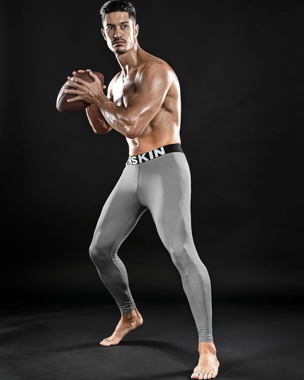 DRSKIN Men’s Compression Pants (5/4/3 Pack) Quick Dry Tights Leggings Sports Baselayer Running Gym Workout