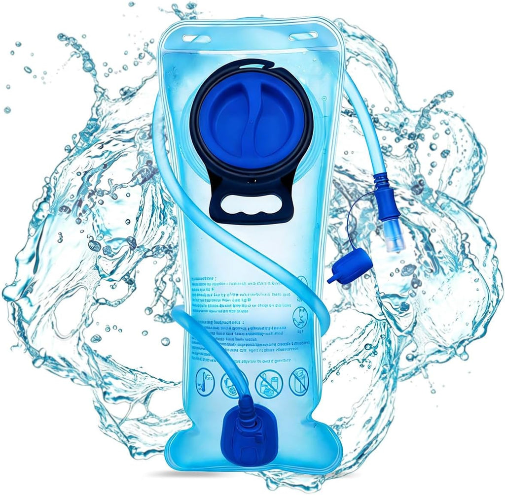 Mothybot 3L 2L 1.5L Hydration Bladder, Upgraded Leak Proof 50OZ/ 70OZ/ 100OZ 3 Liter Water Reservoir for Most Hydration Pack Replacement with Quick Release Insulated Tube & Auto Shut-Off Valve Outdoor