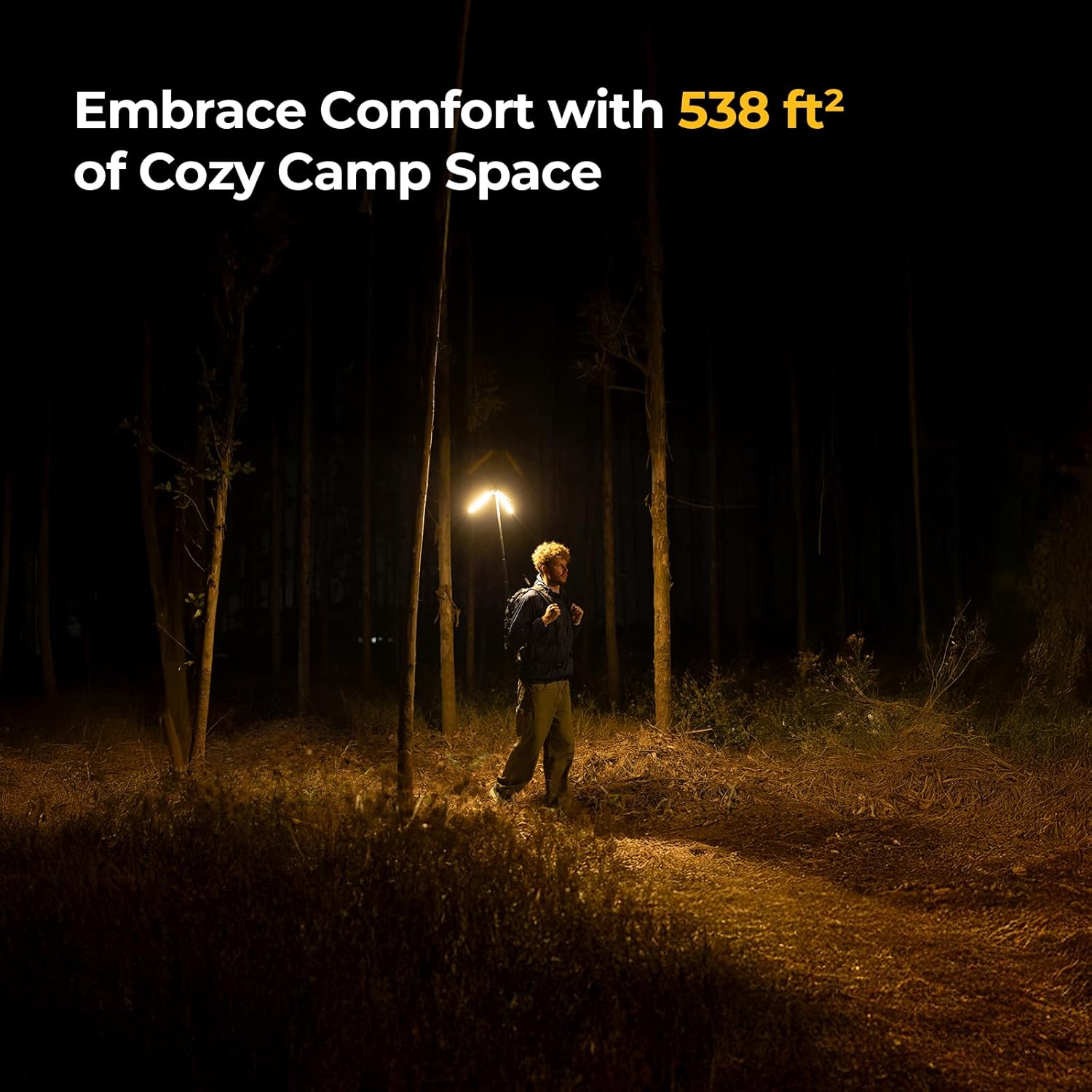 BougeRV Telescopic Camping Light CL04, 15600mAh Camp Lantern Rechargeable