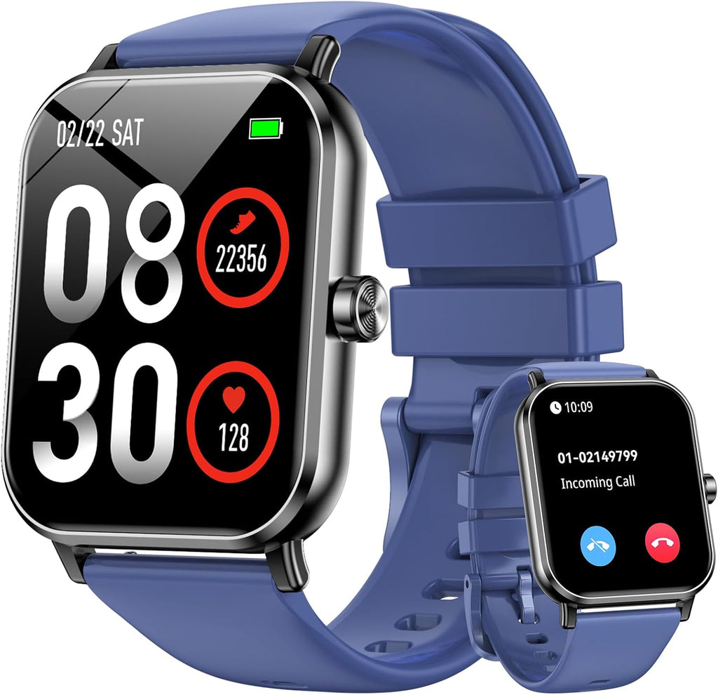 Smart Watch - 2026 Upgraded Fitness Tracker 1.85" HD Bluetooth Call and Text Smartwatch with 7 Day Battery 5 ATM Waterproof Heart Rate Sleep Monitor 130+ Sport Modes for Android & iOS (Beige)