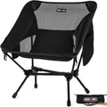 Overmont Ultralight Portable Camping Chair- Lightweight Folding Backpacking Chair, Support up to 330Lbs Compact Beach Chair for Adults with Carry Bag for Backpack Hiking Fishing Outdoor Camp Travel
