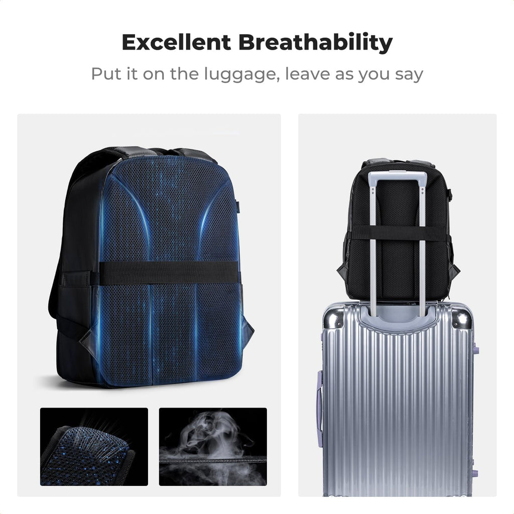 K&F CONCEPT Camera Backpack, Lightweight Camera Bag with Tripod Holder